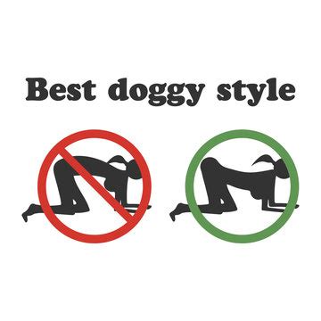 So if you're looking at doggy-style sex the same way every time, we present you an illustrated guide to shake up doggy-style sex and add a little variety. 1. Tight-Legged.
